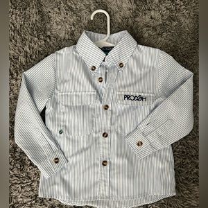 Prodoh 3T Boys Fishing Shirt Striped